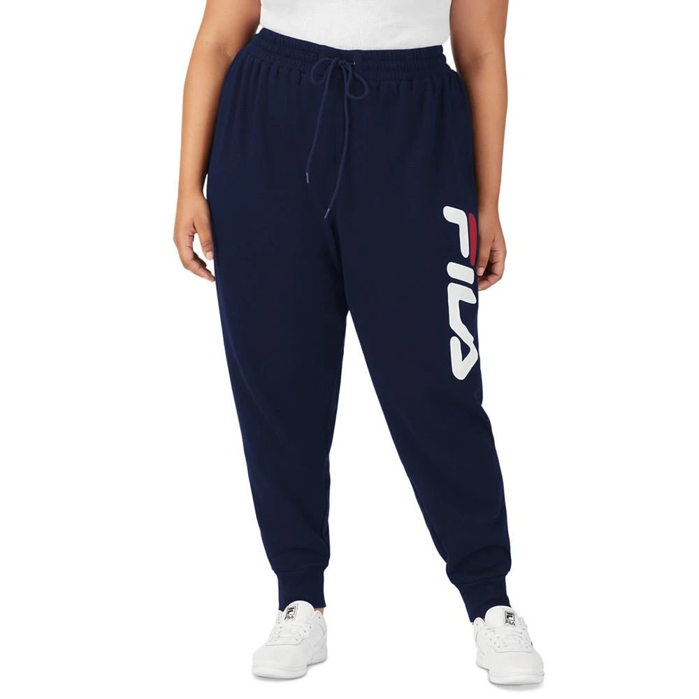 商品Fila|Plus Size Stand Graphic Drawstring-Waist Jogger Pants,价格¥127,第3张图片详细描述