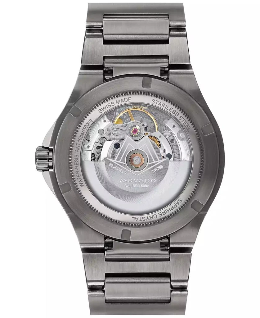 商品Movado|Men's Swiss Automatic Sports Edition Gray PVD Bracelet Watch 41mm,价格¥16483,第3张图片详细描述