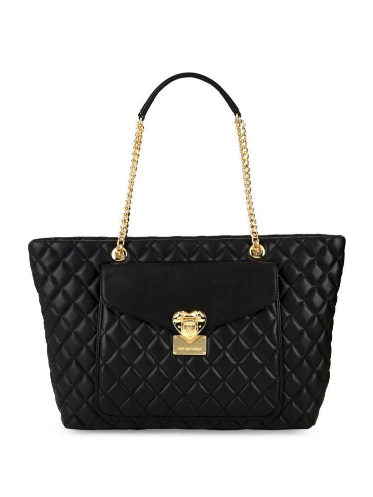 商品Moschino|Quilted Leather Tote,价格¥1259,第1张图片