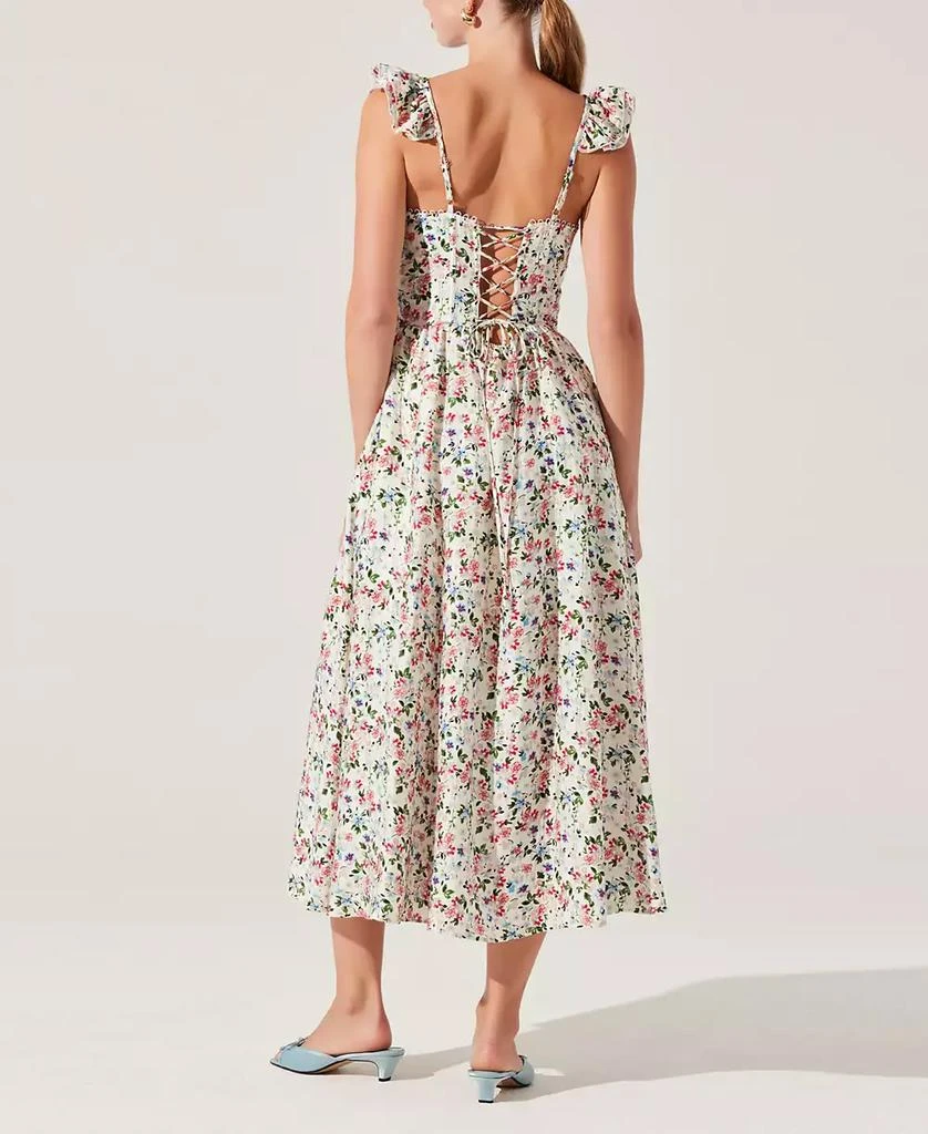 商品ASTR|Women's Wedelia Floral Print Sleeveless Midi Dress,价格¥792,第2张图片详细描述