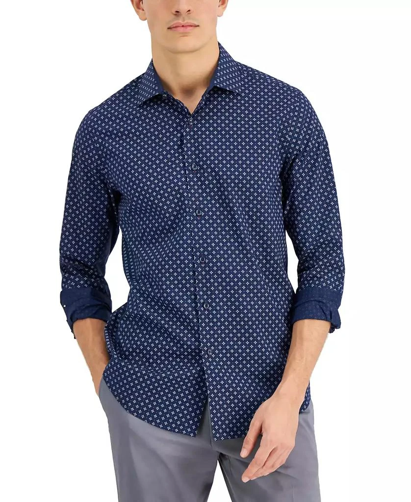 商品Alfani|Men's Mini Medallion Print Shirt, Created for Macy's,价格¥293,第1张图片