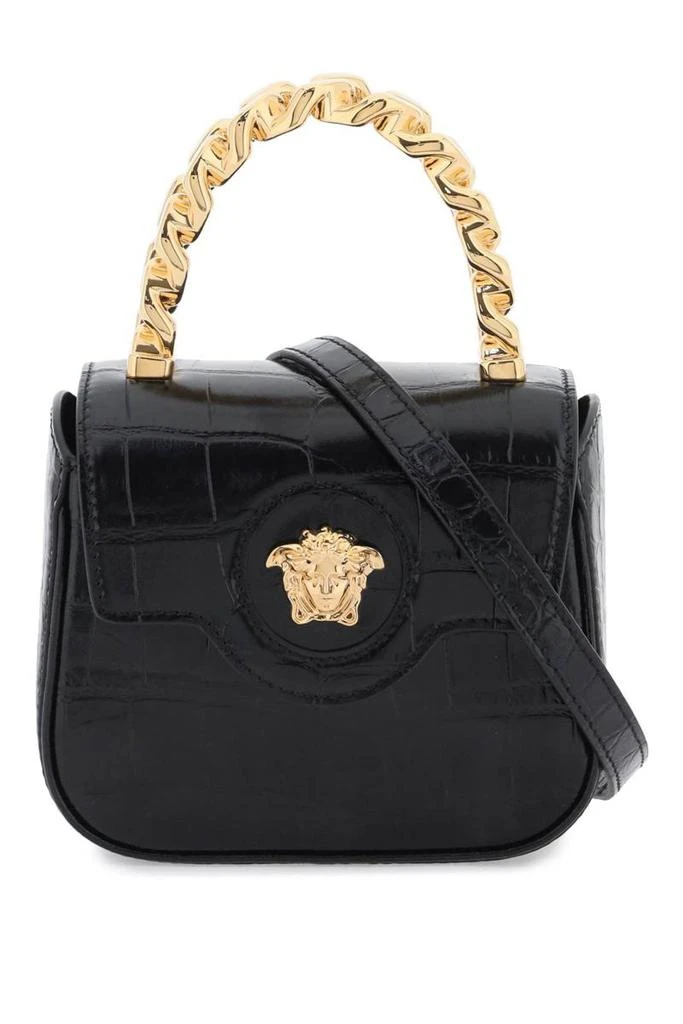 商品Versace|Versace croco-embossed leather 'la medusa' mini bag,价格¥9844,第1张图片