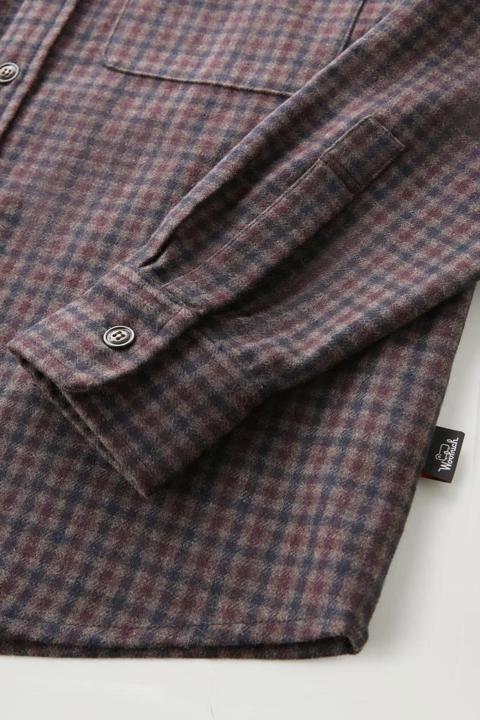商品Woolrich|Wool Blend Oxbow Flannel Overshirt - Made in USA - Men - Brown,价格¥1554,第3张图片详细描述