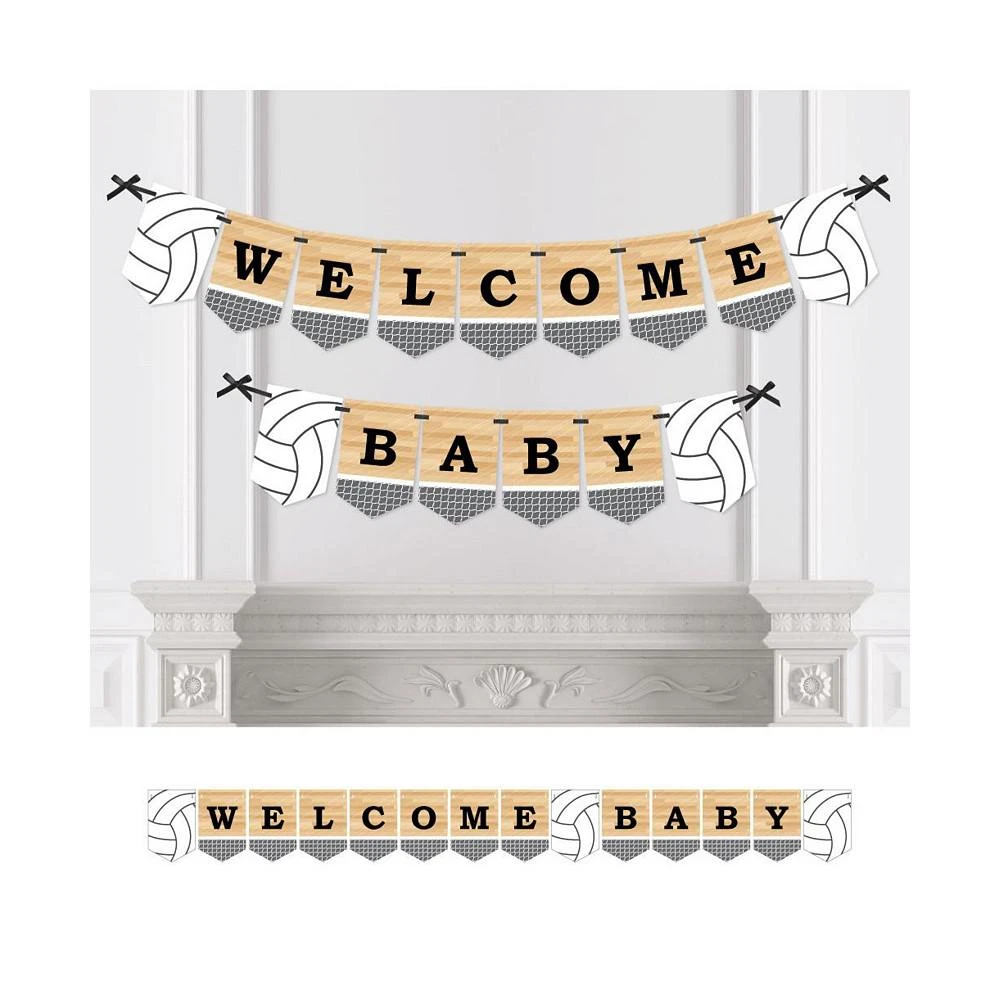 商品Big Dot of Happiness|Bump, Set, Spike - Volleyball - Bunting Banner - Sports Party Decor Welcome Baby,价格¥149,第1张图片