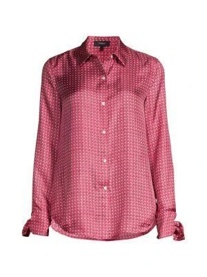 商品Theory|Cuff Printed Silk Button-Down Shirt,价格¥795,第3张图片详细描述