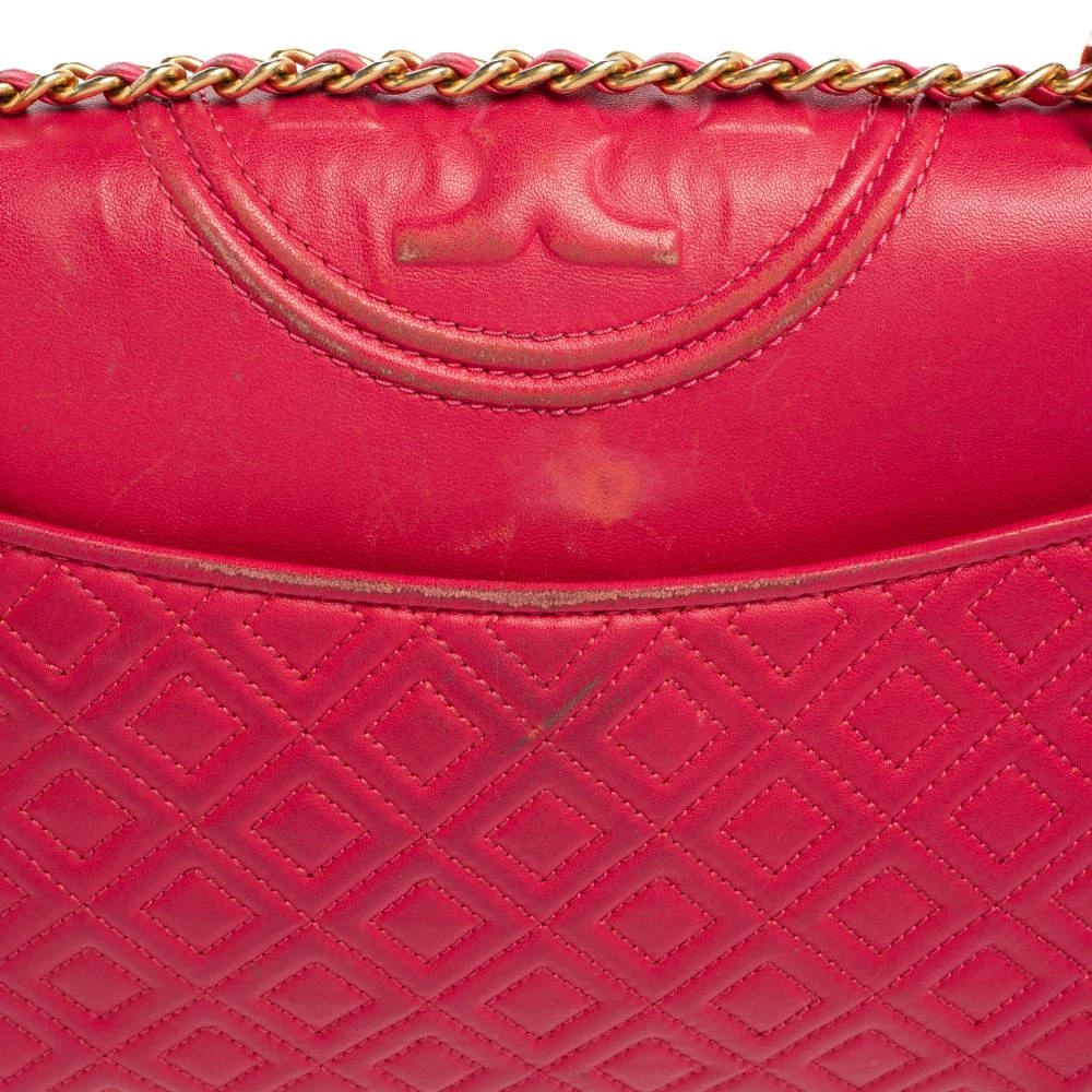 Tory Burch Pink Leather Fleming Shoulder Bag 商品