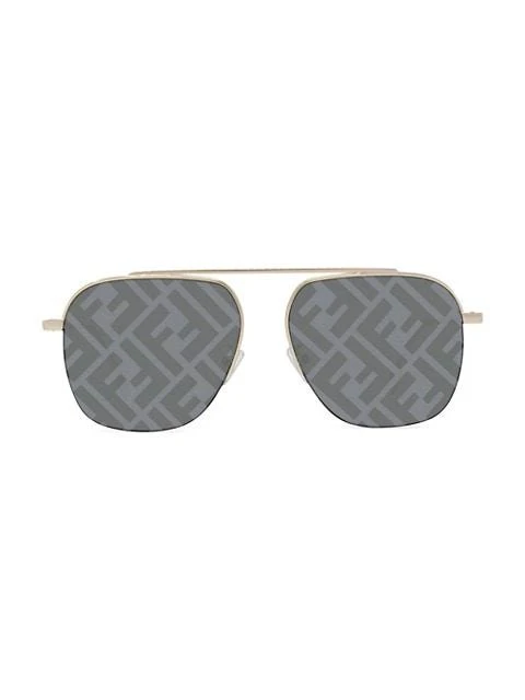 商品Fendi|57MM Logo Pilot Sunglasses,价格¥3868,第1张图片