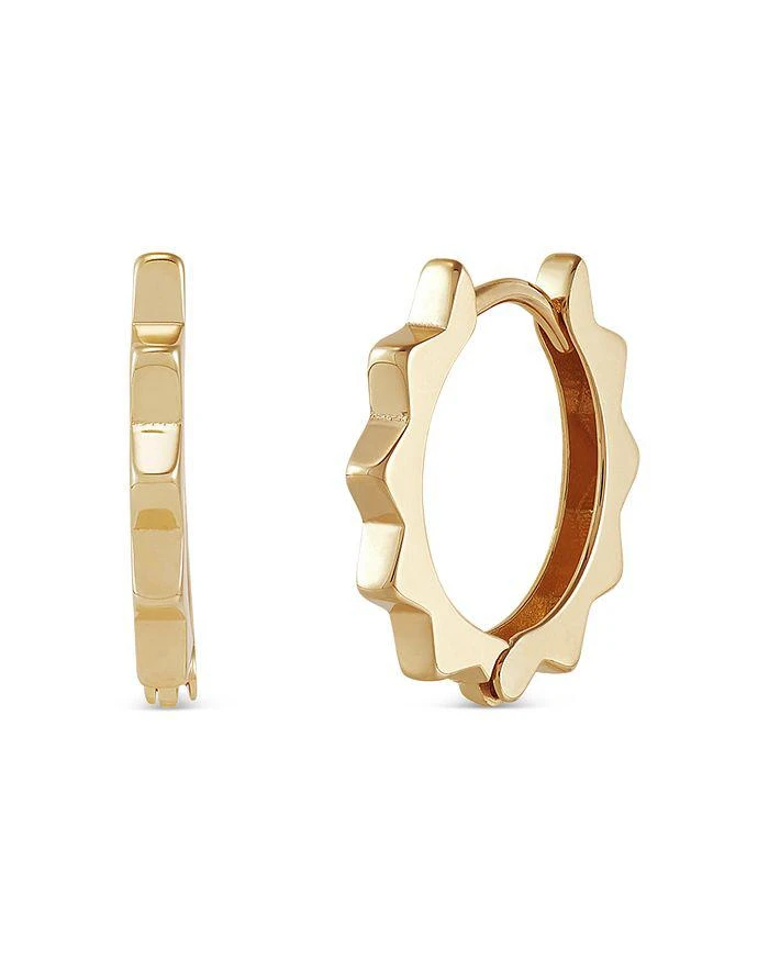 商品Bloomingdale's|14K Yellow Gold Sun Huggie Hoop Earrings - Exclusive,价格¥1656,第1张图片