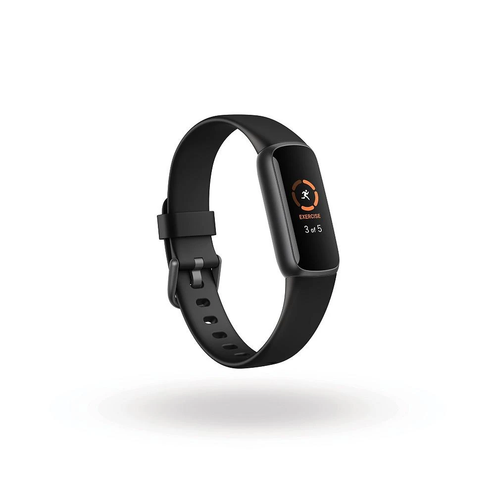 商品Fitbit|Luxe Fitness Tracker in Core Black with Graphite Black Wrist Band,价格¥746,第3张图片详细描述