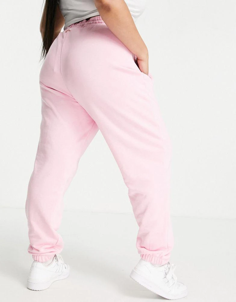 商品Adidas|adidas Originals Plus 'Logomania' triple logo joggers in pink,价格¥234,第4张图片详细描述
