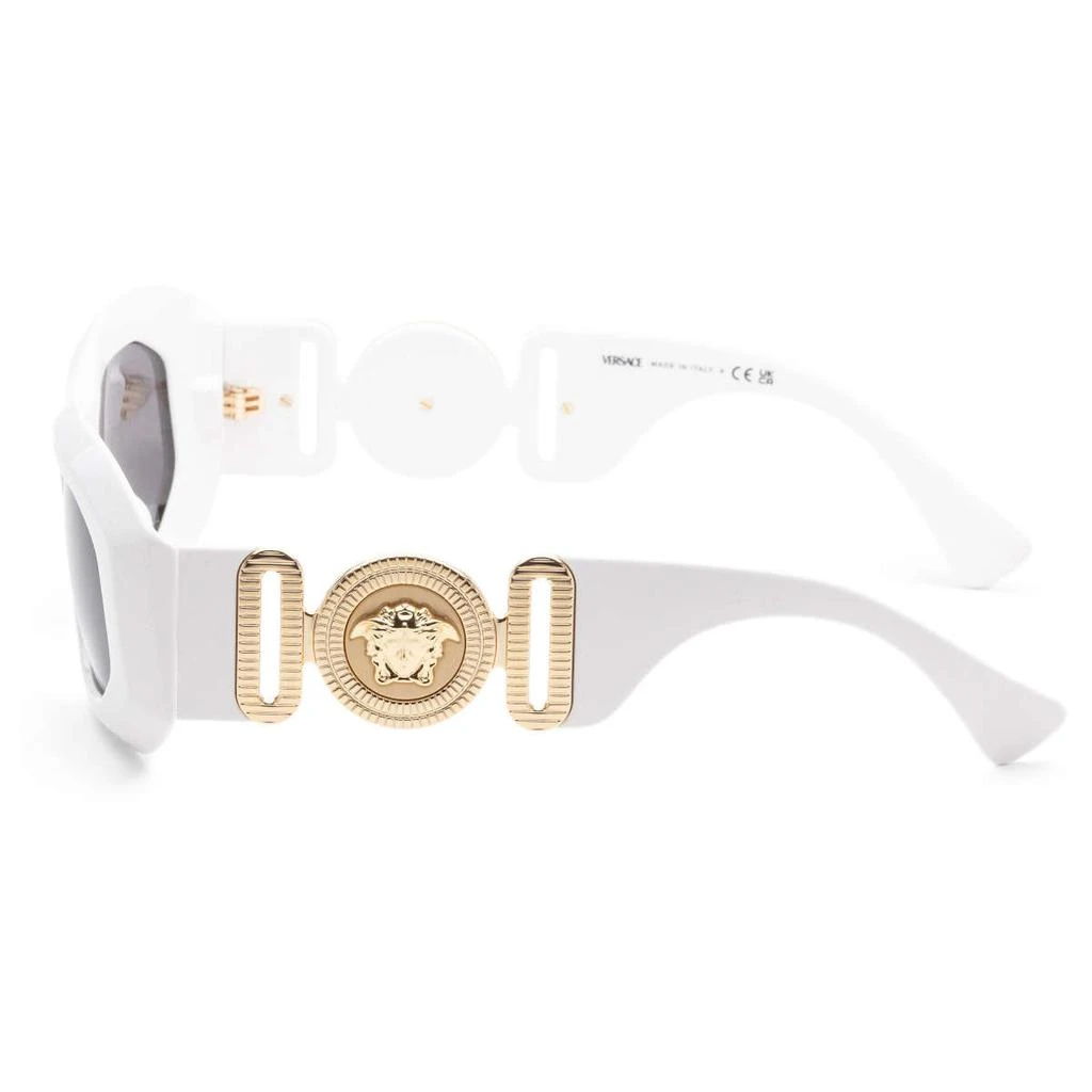 商品Versace|Versace Men's White Irregular Sunglasses,价格¥873,第2张图片详细描述
