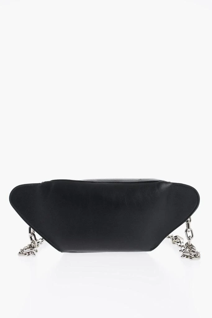 商品Alexander McQueen|Alexander McQueen Leather Bum Bag with Chain Shoulder Strap,价格¥4673,第2张图片详细描述