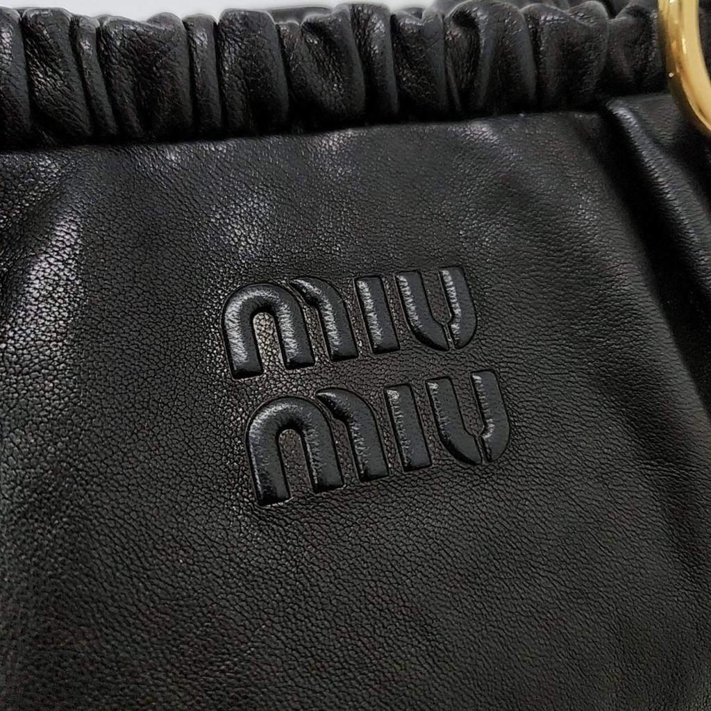 Miu Miu Miu Miu Black Nappa Leather Shoulder Bag - Shoulder