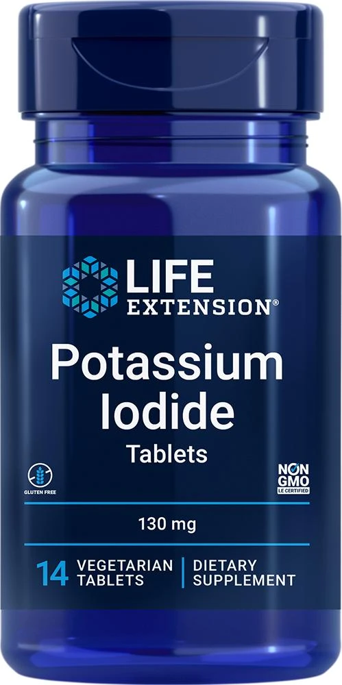 商品Life Extension|Life Extension Potassium Iodide Tablets - 130 mg (14 Tablets, Vegetarian),价格¥40,第1张图片