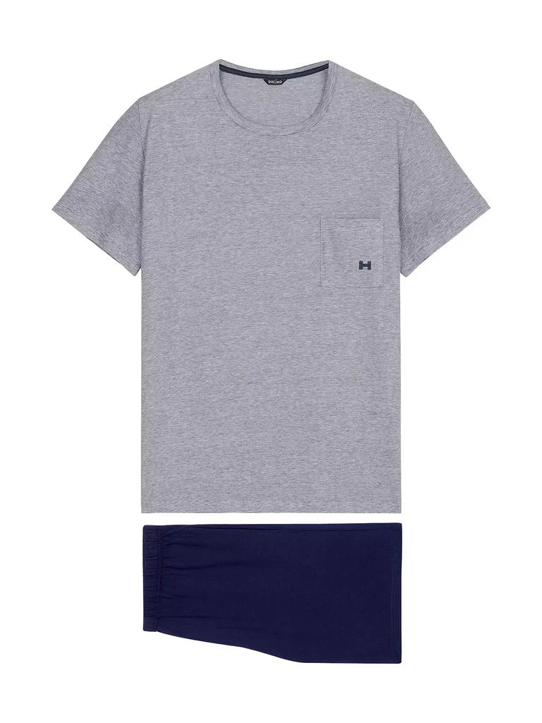 商品HOM|2-Piece T-Shirt &amp; Shorts Pajama Set,价格¥386,第5张图片详细描述