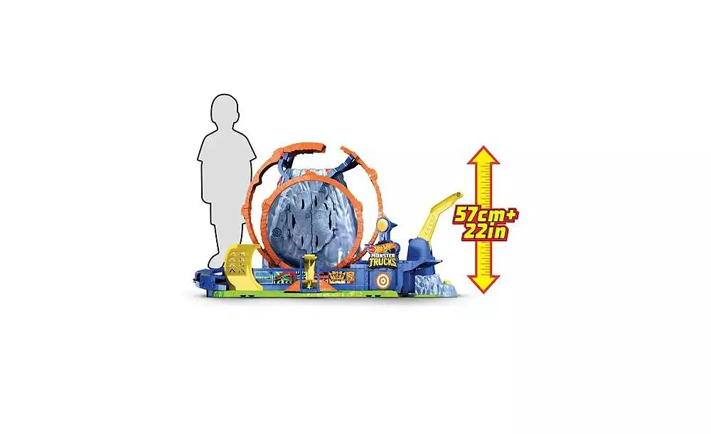 商品Hot Wheels|Monster Trucks, 1:64 Scale Race Ace Toy Truck and Volcano Playset,价格¥689,第3张图片详细描述