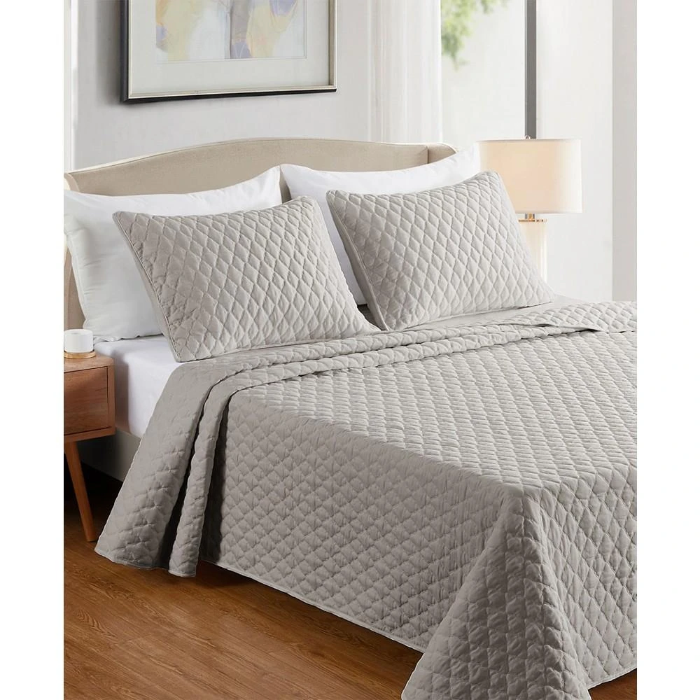 商品Videri Home|Diamond Stitched 3 Piece Quilt Set,价格¥350,第1张图片