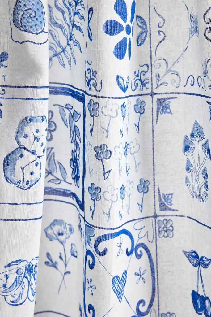 商品Urban Outfitters|Mariana Tile Patterned Café Curtain Set,价格¥342,第3张图片详细描述