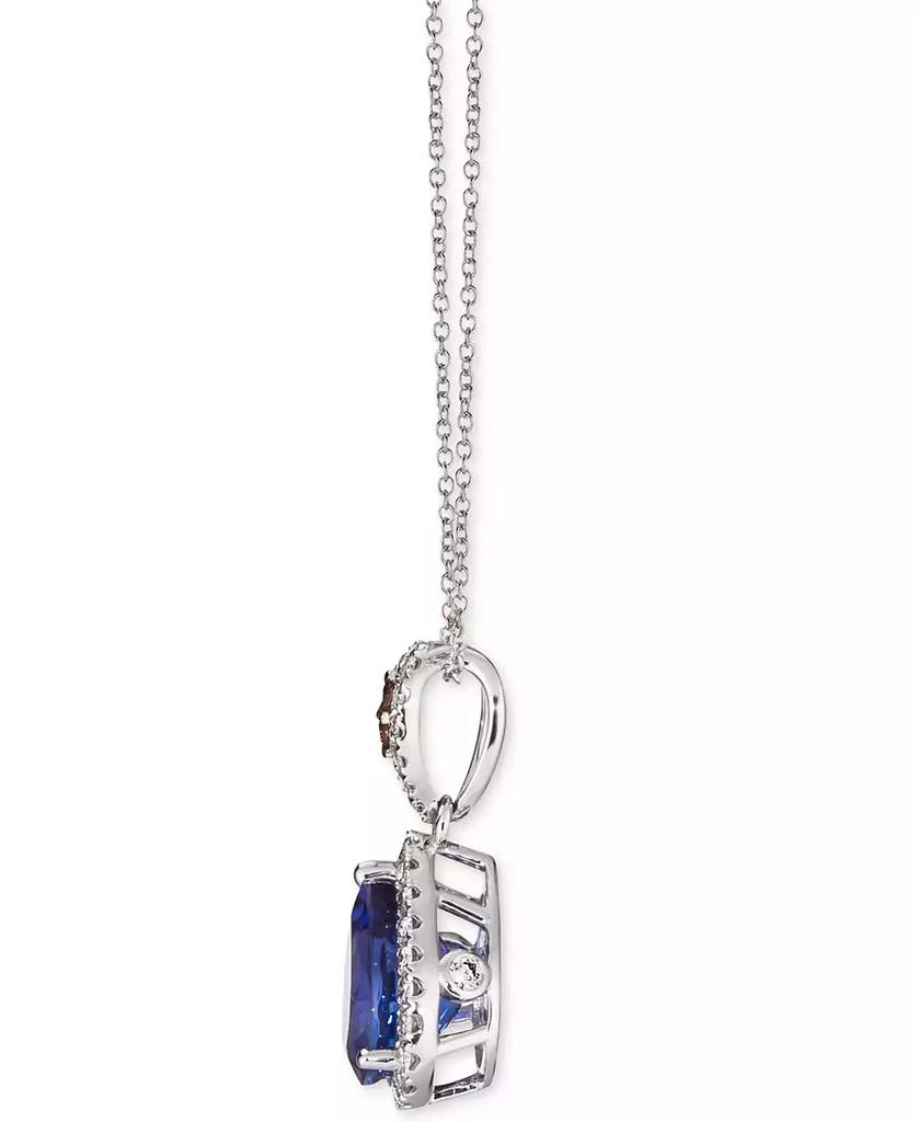 商品Le Vian|Blueberry Tanzanite (2 ct. t.w.) & Diamond (3/8 ct. t.w.) 18" Pendant Necklace in 14k White Gold,价格¥11814,第2张图片详细描述