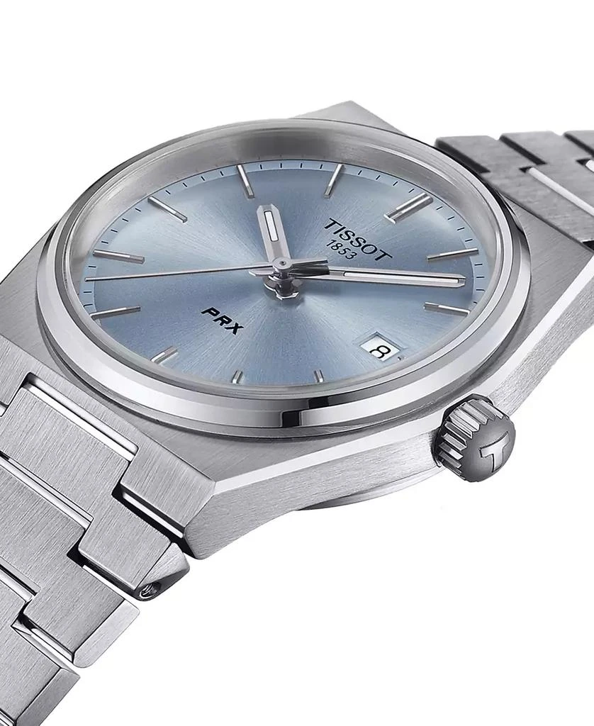 商品Tissot|Unisex PRX Silver-Tone Stainless Steel Bracelet Watch 35mm,价格¥3123,第3张图片详细描述