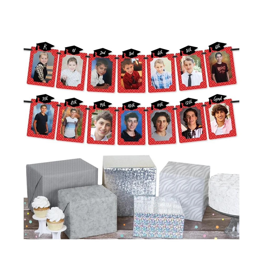 商品Big Dot of Happiness|Red Grad - Best is Yet to Come - DIY Party Decor Picture Display Photo Banner,价格¥119,第3张图片详细描述