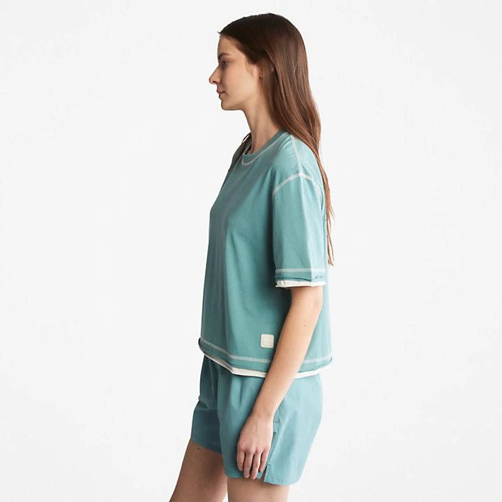 商品Timberland|Anti-Odour Supima® Cotton T-Shirt for Women in Teal,价格¥186,第4张图片详细描述