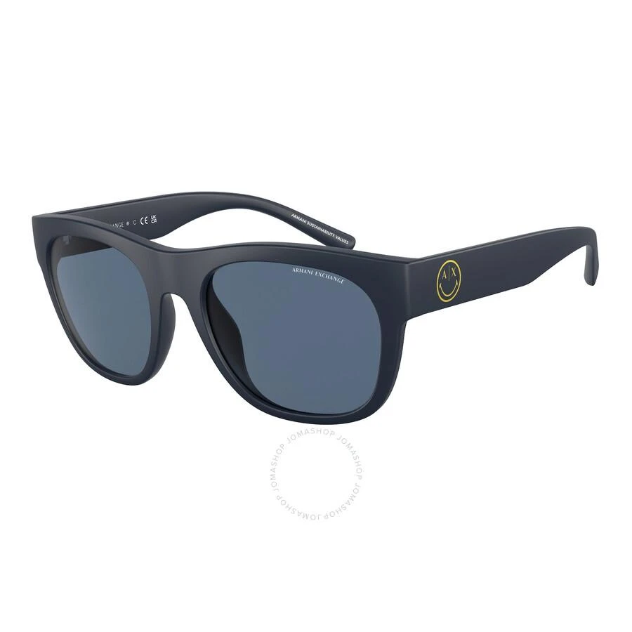 商品Armani Exchange|Dark Blue Pillow Men's Sunglasses AX4128SU 818180 55,价格¥335,第1张图片