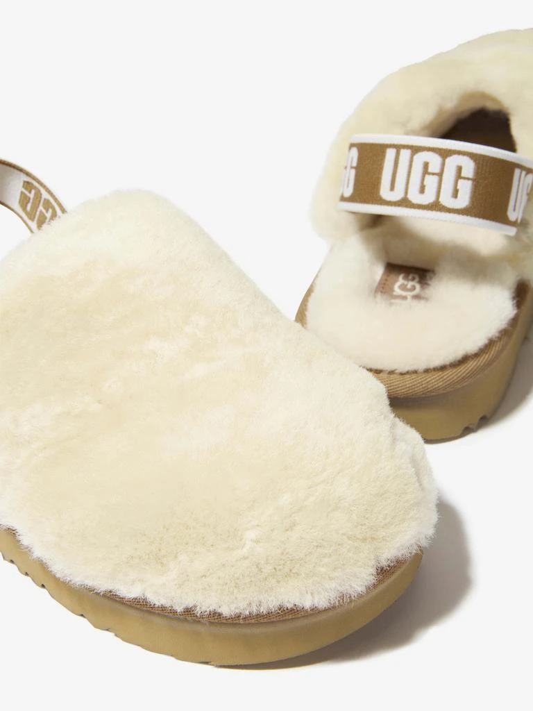 商品UGG|Ugg Cream, Black, Ivory Unisex Sheepskin Fluff Yeah Clogs,价格¥419,第3张图片详细描述