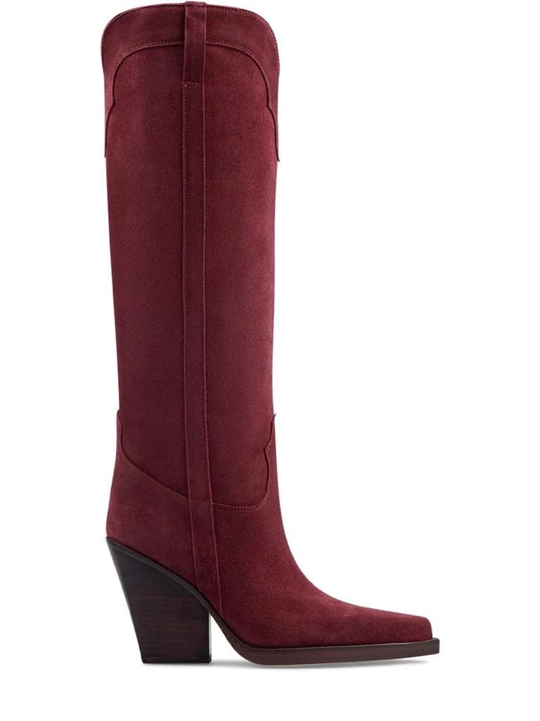 商品Paris Texas|100mm El Dorado Suede Tall Boots,价格¥2227,第1张图片