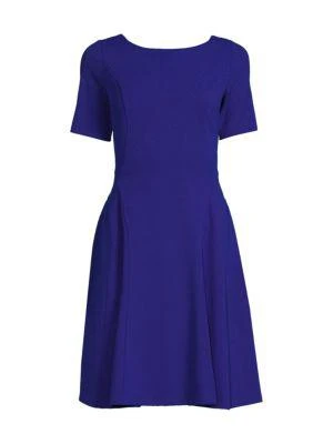 商品Calvin Klein|Solid Scoop Back Dress,价格¥184-¥258,第3张图片详细描述
