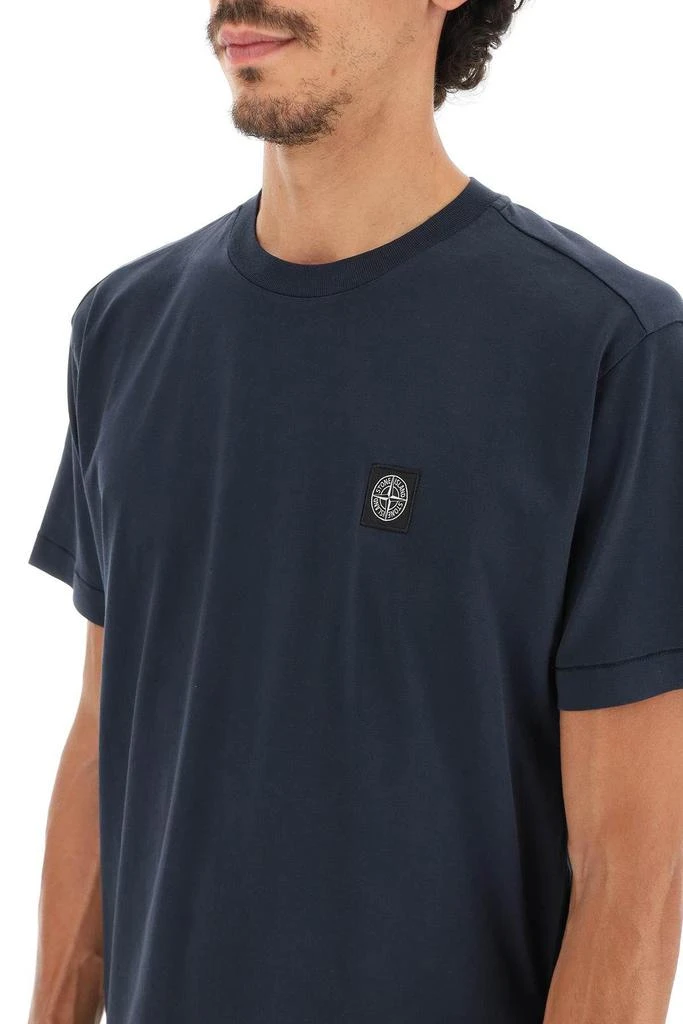 商品Stone Island|T-SHIRT WITH LOGO PATCH,价格¥527,第5张图片详细描述