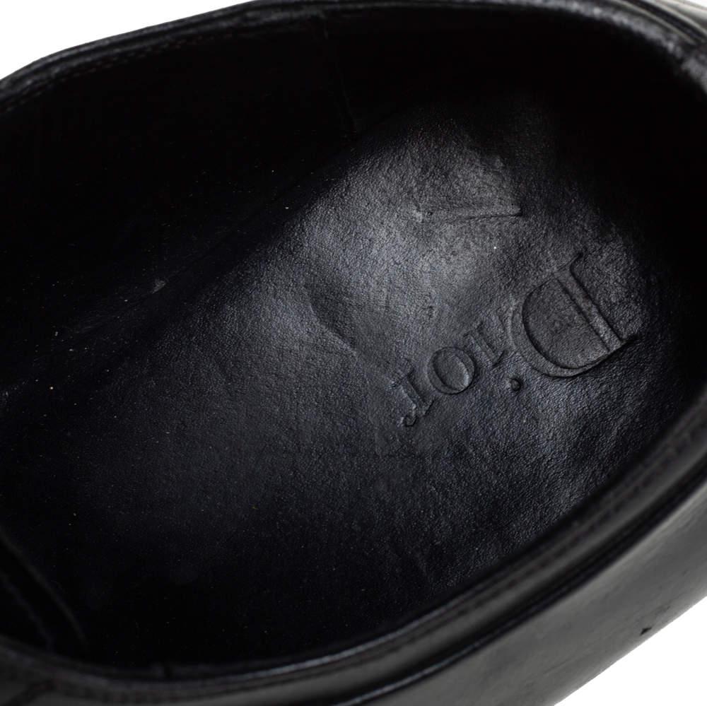 Dior Black Leather Oxfords Size 41商品第7张图片规格展示