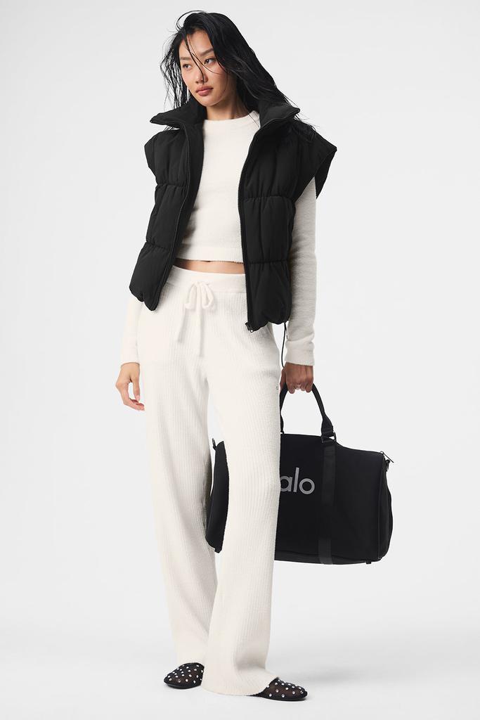 Alo Incline Puffer Vest - Black - Gilets - Free Shipping