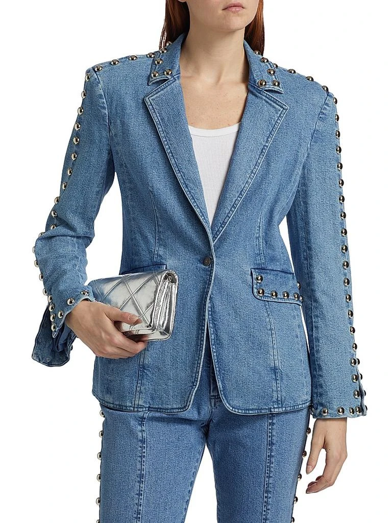 商品Cinq à Sept|Milly Studded Denim Jacket,价格¥2568,第3张图片详细描述