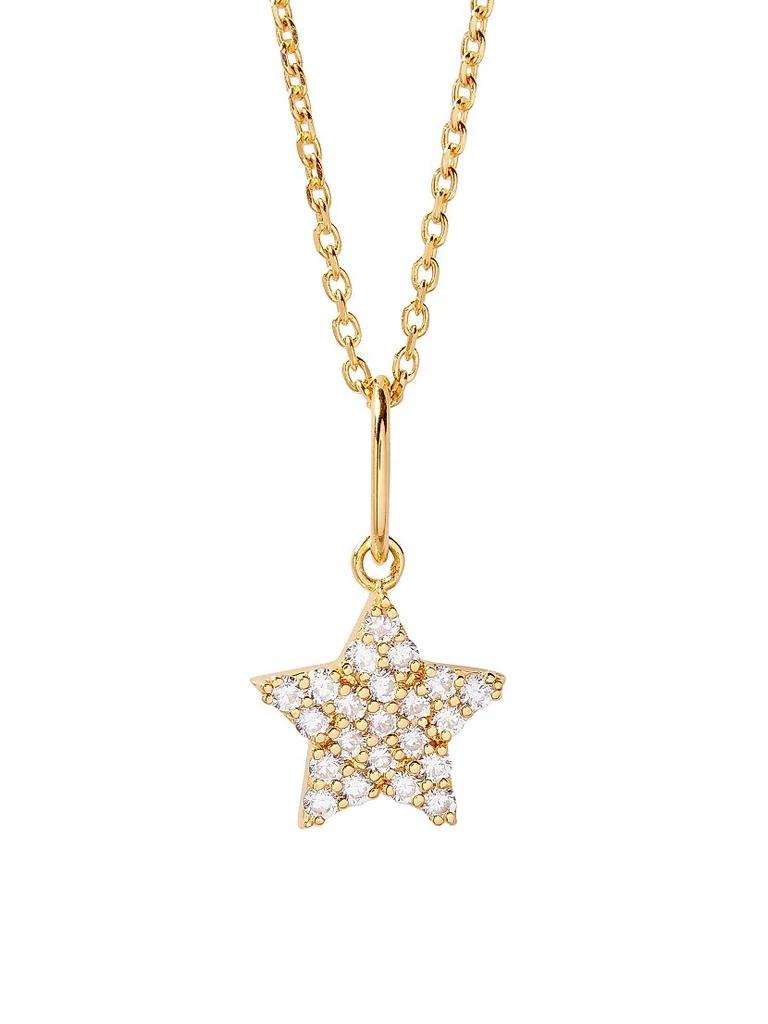 商品brook & york|Adeline 14K-Yellow-Gold Vermeil & Cubic Zirconia Star Pendant Necklace,价格¥814,第1张图片