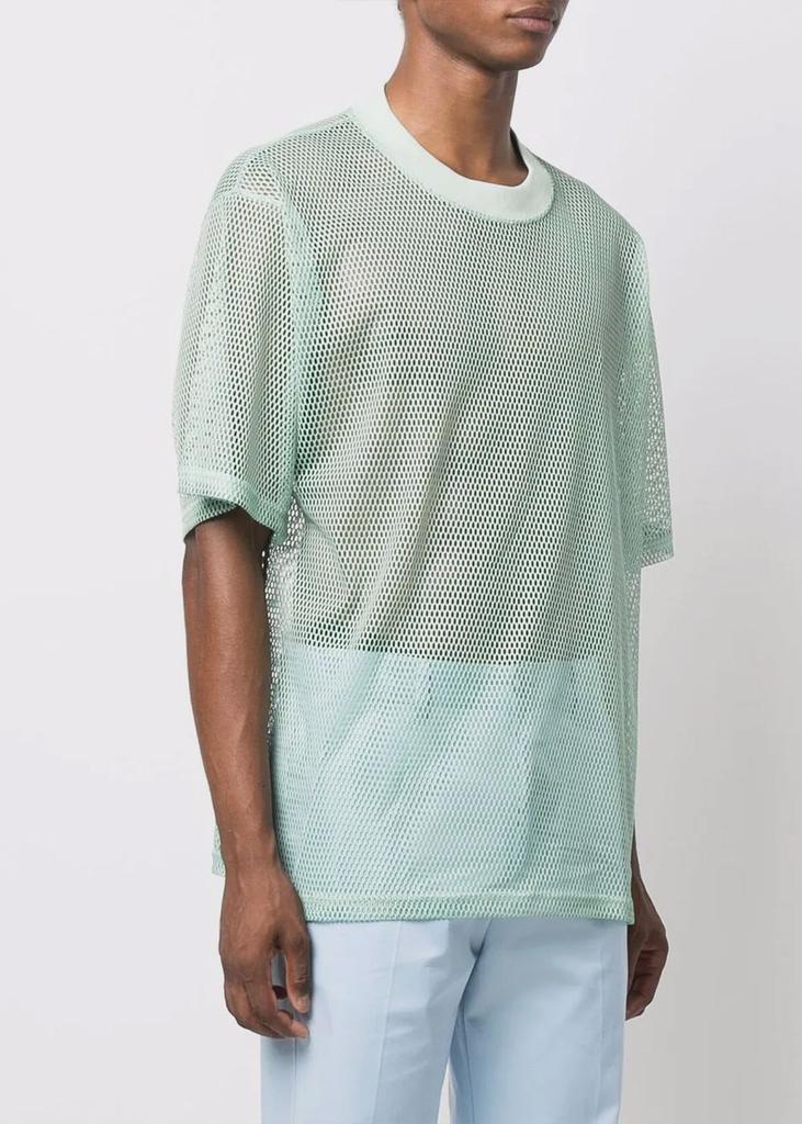 AMI Alexandre Mattiussi Auqa Oversized Mesh T-Shirt商品第2张图片规格展示