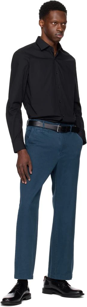 商品Hugo Boss|Black Modern Fit Easy-Iron Cotton Poplin Shirt,价格¥807,第5张图片详细描述