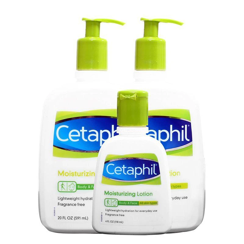 商品Cetaphil|美国直邮cetaphil丝塔芙温和补水保湿润肤乳套装591ml*2＋118ml,价格¥389,第1张图片