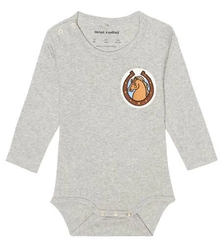 商品Mini Rodini|刺绣棉质连身衣,价格¥239,第1张图片