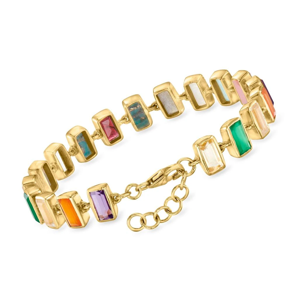 商品Ross-Simons|Multi-Gemstone Bracelet in 18kt Gold Over Sterling,价格¥1829,第3张图片详细描述