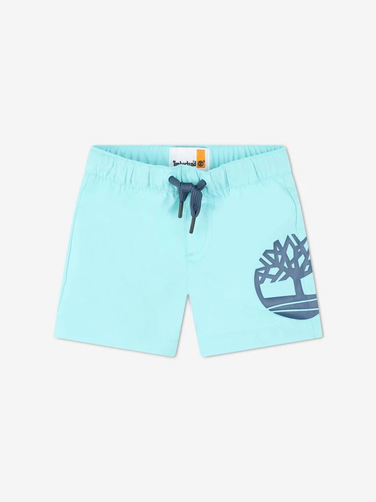 商品Timberland|Timberland Baby Boys Logo Print Swim Shorts in Blue,价格¥173,第1张图片