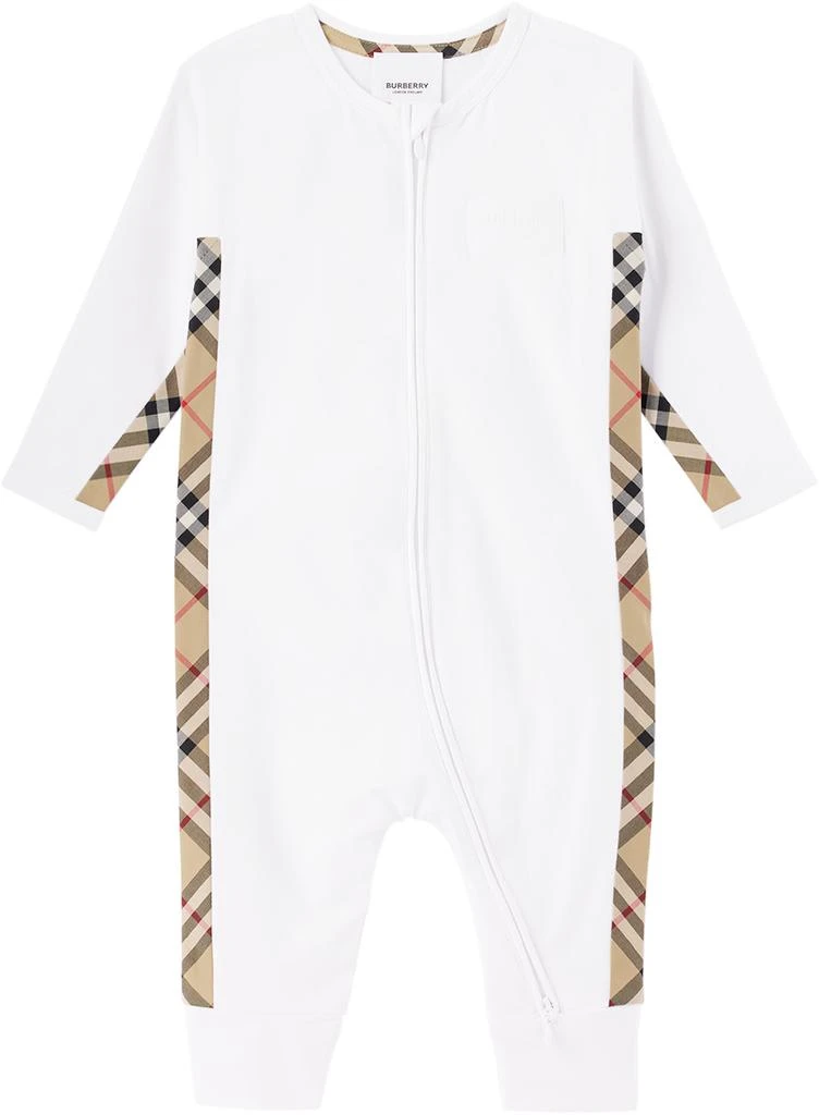 商品Burberry|三件装白色格纹婴儿套装,价格¥2352,第2张图片详细描述