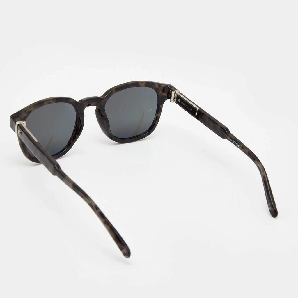 商品[二手商品] MontBlanc|Montblanc Brown Tortoiseshell/ Smoke Grey Polarized MB 693S Wayfarer Sunglasses,价格¥1219,第3张图片详细描述