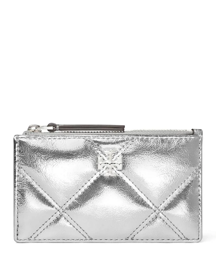 商品Tory Burch|Kira Metallic Diamond Quilt Zip Card Case,价格¥670,第1张图片