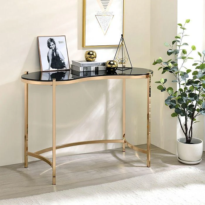 商品Sparrow & Wren|Greig Black and Gold Writing Desk,价格¥5850,第2张图片详细描述