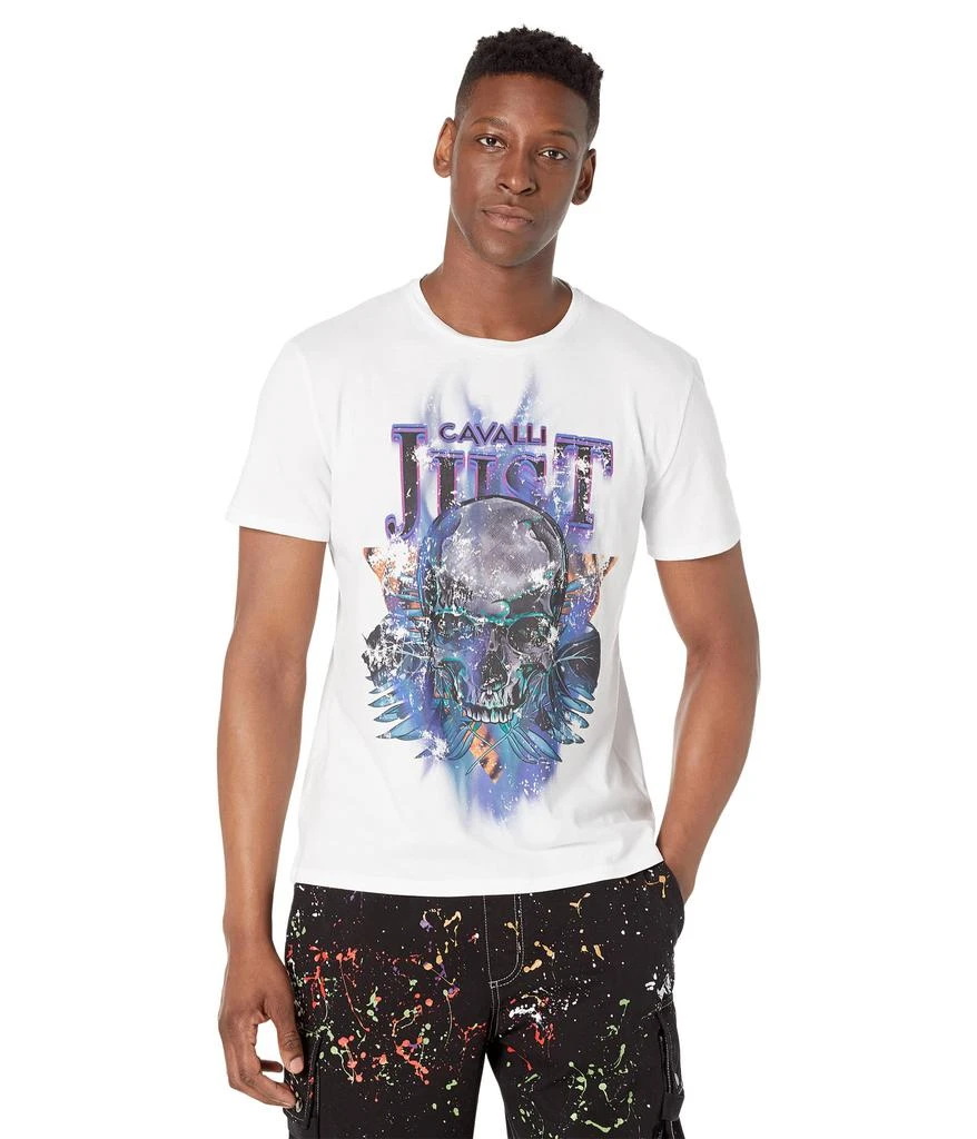 商品Just Cavalli|Queens T-Shirt with "Rock Skull" Graphic,价格¥1286,第1张图片