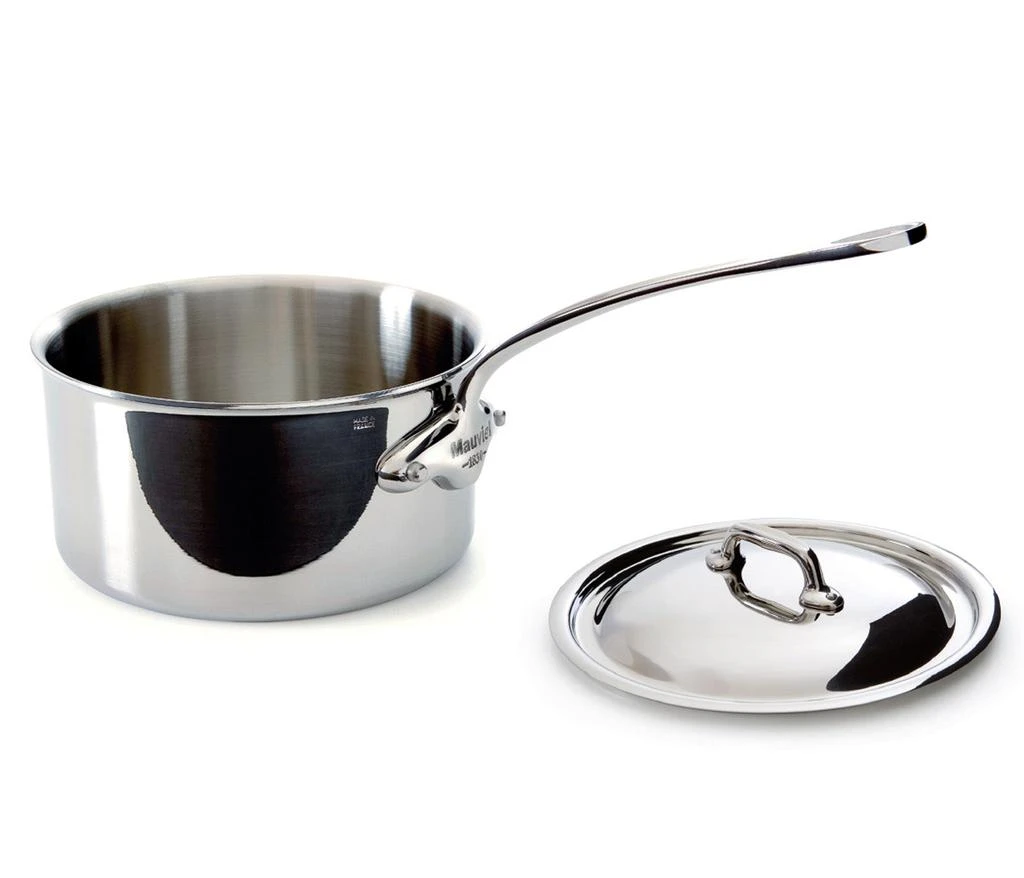 商品Mauviel|Mauviel M'Cook 1.2 qt Stainless Steel Saucepan & Lid,价格¥1716,第1张图片