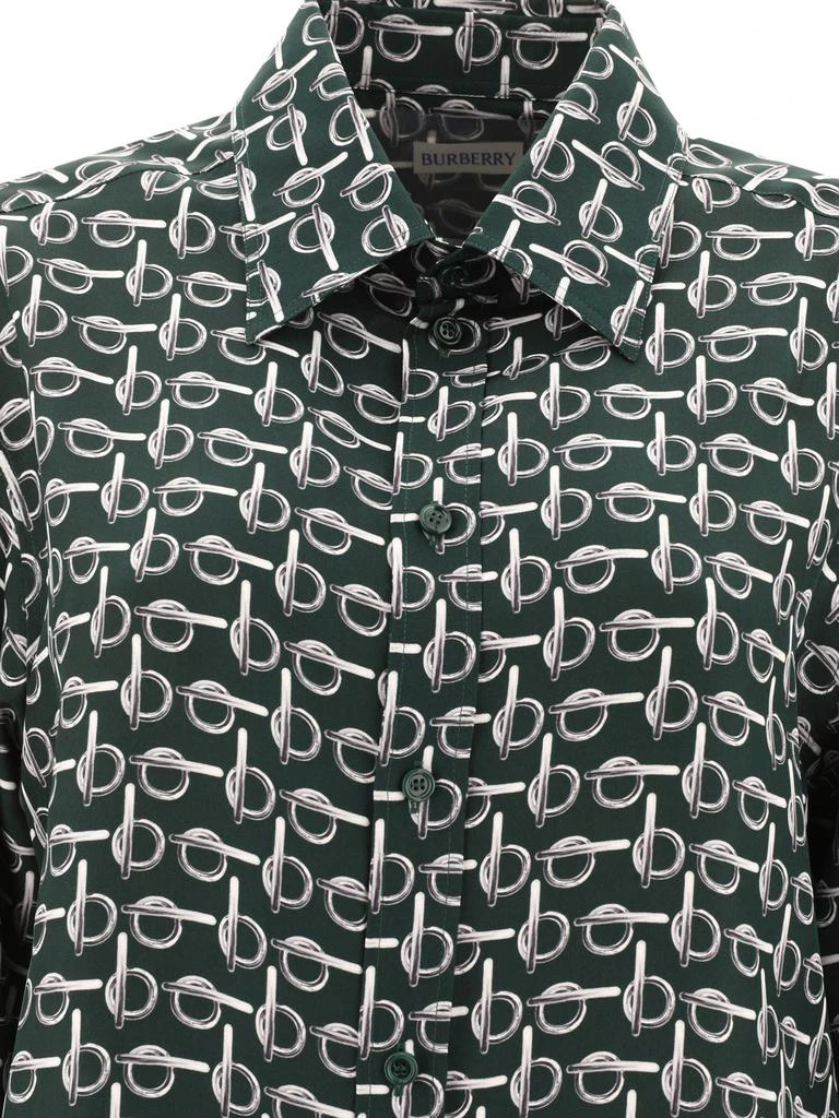 商品Burberry|B Silk Shirts Green,价格¥3603,第3张图片详细描述