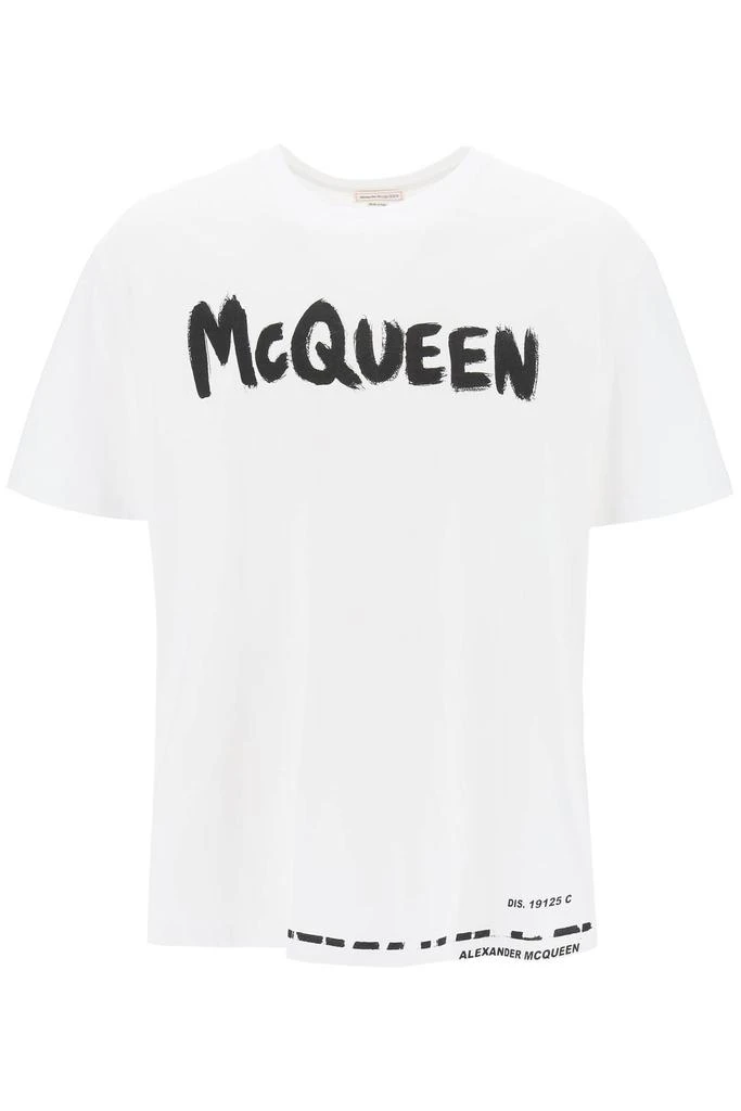 商品Alexander McQueen|mcqueen graffiti t-shirt,价格¥1577,第1张图片