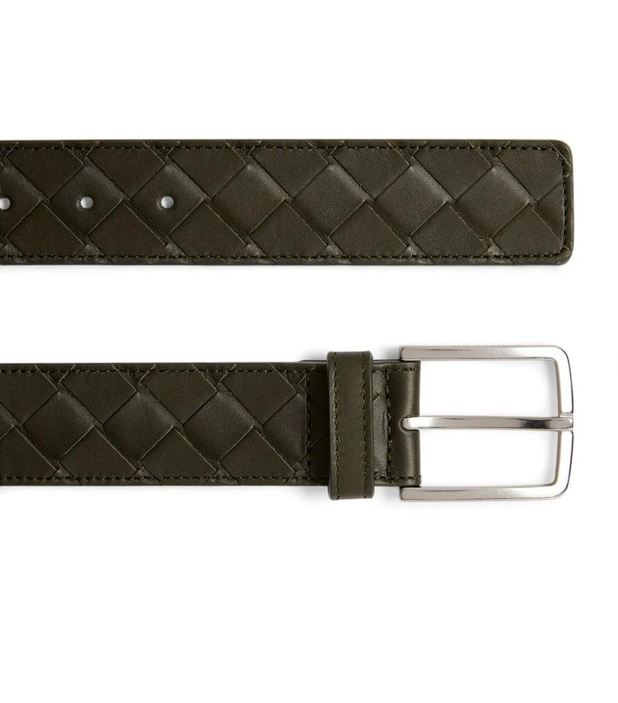 商品Bottega Veneta|Leather Intrecciato Belt,价格¥5958,第2张图片详细描述
